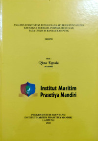 Image of Analisis Efektivitas Penggunaan Aplikasi Pencatatan Keuangan Berbasis Android (Buku Kas) pada UMKM di Bandar Lampung