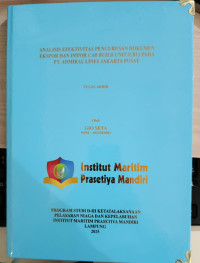 Image of Analisis Efektivitas Pengurusan Dokumen Ekspor Dan Impor CAR BUILD UNIT (CBU) Pada PT. ADMIRAL LINES JAKARTA PUSAT