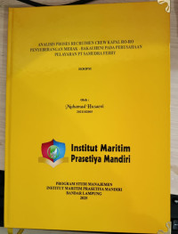 Image of Analisis Proses RECRUIMEN CREW Kapal Ro-Ro Penyeberangan Merak-Bakauheni Pada Perusahan Pelayaran PT Samudra Ferry