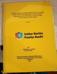 Image of Analisa Kinerja Sistem Propulsi Kapal TB Aria Citra VII Dalam Mendukung Operasional Pemanduan Dan Penundaan Di Era Kerja PT. Pelabuhan Bukit Prima