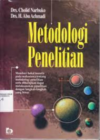 Image of Metodologi Penelitian : Memberi Bekal Teoritis...